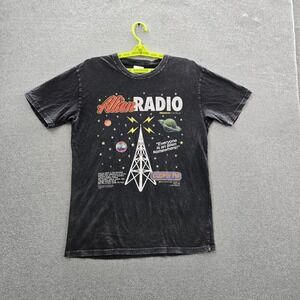 Coldplay Men Shirt M Black Alien Radio Tour Music Of The Spheres‎ Band Tee